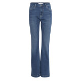 Pulz Jeans ( Dame ) - PULZ - PZBECCA UHW BOOTCOUT LEG | JEANS MEDIUM BLUE Pulz Jeans ( Dame ) - PULZ - PZBECCA UHW BOOTCOUT LEG | JEANS MEDIUM BLUE
