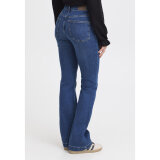 Pulz Jeans ( Dame ) - PULZ - PZBECCA UHW BOOTCOUT LEG | JEANS MEDIUM BLUE Pulz Jeans ( Dame ) - PULZ - PZBECCA UHW BOOTCOUT LEG | JEANS MEDIUM BLUE