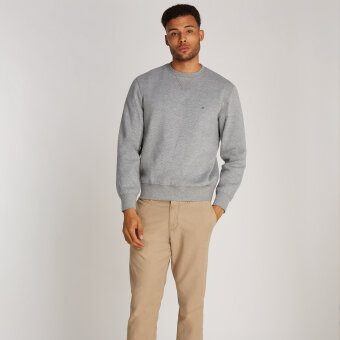 Tommy Hilfiger  - Tommy Hilfiger - Essential fleece crew neck | sweatshirt Grey Heather