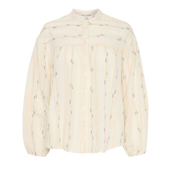 Pulz Jeans ( Dame )  - PULZ - PZSTEVIE LS SHIRT | SKJORTE CLOUD DANCER