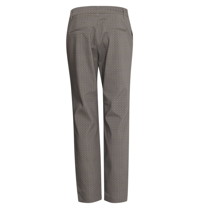 Pulz Jeans ( Dame )  - PULZ - PZBINDY HW PRINTED PANT | BUKSER WALNUT