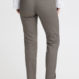 Pulz Jeans ( Dame )  - PULZ - PZBINDY HW PRINTED PANT | BUKSER WALNUT