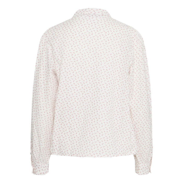 Pulz Jeans ( Dame )  - PULZ - PZMACI SHIRT | SKJORTE ASH ROSE PRINT