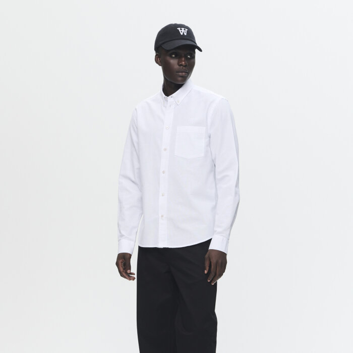 Double A by Wood Wood - Wood Wood Double A - Adam shirt | Skjorte Bright White