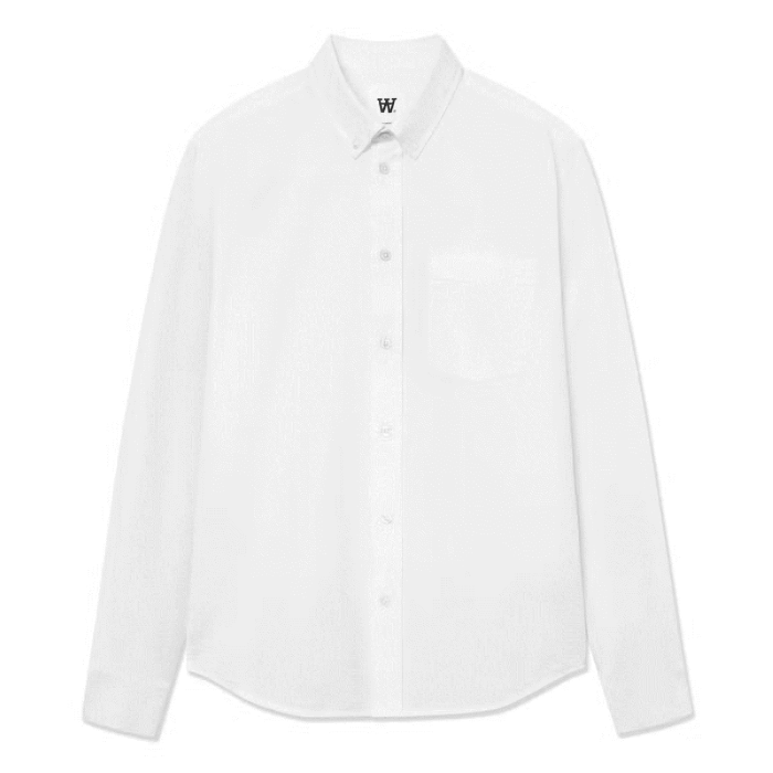 Double A by Wood Wood - Wood Wood - Adam shirt | Skjorte Bright White
