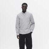 Double A by Wood Wood - Wood Wood - Adam shirt | Skjorte Charcoal Grey