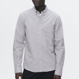Double A by Wood Wood - Wood Wood Double A - Adam shirt | Skjorte Charcoal Grey