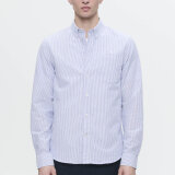 Double A by Wood Wood - Wood Wood Double A  - Adam shirt | Skjorte Blue White Stripe