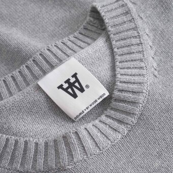 Double A by Wood Wood - Wood Wood - Tay crew neck | Strik Light Melange