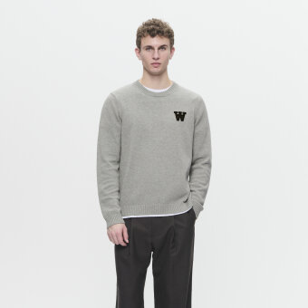 Double A by Wood Wood - Wood Wood Double A - Tay crew neck | Light Melange