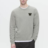Double A by Wood Wood - Wood Wood Double A - Tay crew neck | Strik Light Melange