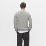 Double A by Wood Wood - Wood Wood Double A - Tay crew neck | Strik Light Melange