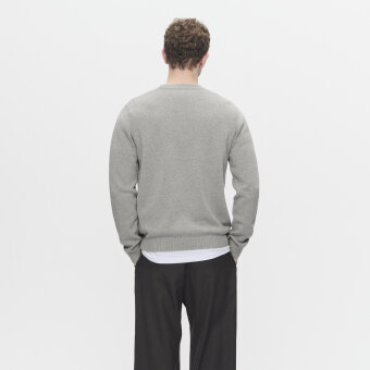 Double A by Wood Wood - Wood Wood Double A - Tay crew neck | Strik Light Melange