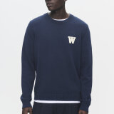Double A by Wood Wood - Wood Wood Double A - Tay crew neck | Strik Dark Navy
