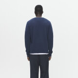 Double A by Wood Wood - Wood Wood - Tay crew neck | Strik Dark Navy