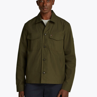 Tommy Hilfiger  - Tommy Hilfiger - Cotton nylon jacket | Jakke Army green