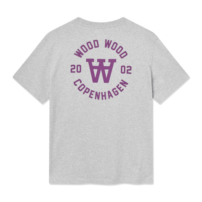 Double A by Wood Wood - Wood Wood - Asa seal |  T-shirt Light Melange