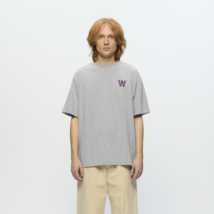 Double A by Wood Wood - Wood Wood - Asa seal |  T-shirt Light Melange