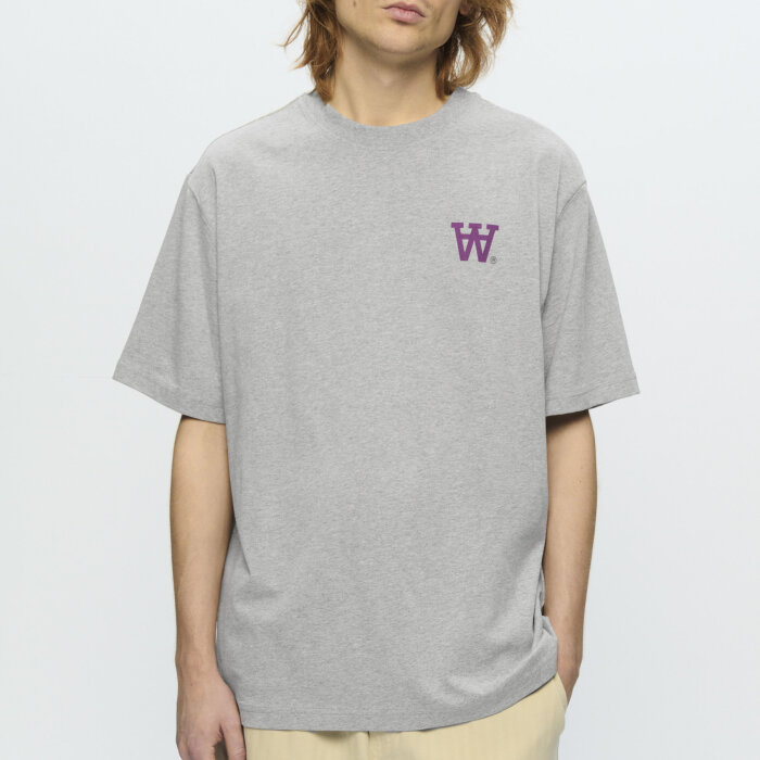 Double A by Wood Wood - Wood Wood - Asa seal |  T-shirt Light Melange