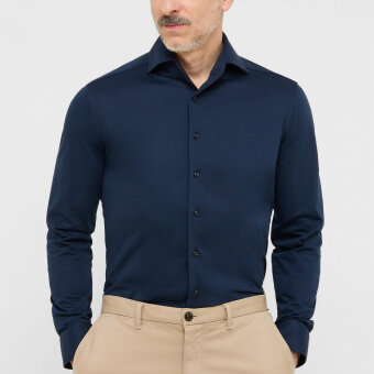 Eterna - Eterna - 2269 19 YSV1 | Slim Fit Skjorte Marineblå