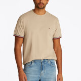 Tommy Hilfiger  - Tommy Hilfiger - Globe stripe cuff tee | T-shirt Sandalwood