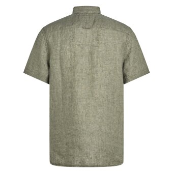 Tommy Hilfiger  - Tommy Hilfiger - Piment dyed linen shirt | K/Æ Skjorte Battle Green