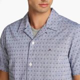 Tommy Hilfiger - Tommy Hilfiger - Cotton linen shirt | K/Æ Skjorte Night Sky Tommy Hilfiger - Tommy Hilfiger - Cotton linen shirt | K/Æ Skjorte Night Sky
