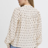 Pulz Jeans ( Dame )  - PULZ - PZSANDIE BLOUSE | SKJORTE ANTIQUE WHITE