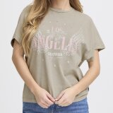 Pulz Jeans ( Dame ) - PULZ - PZHATTIE WING | T-SHIRT VETIVER Pulz Jeans ( Dame ) - PULZ - PZHATTIE WING | T-SHIRT VETIVER