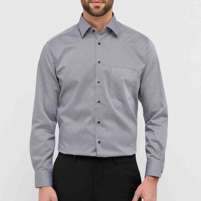 Eterna - Eterna - 4220 X181 35 72 cm. Ærme | Modern Fit Skjorte Ærmel. 72 cm. Grey