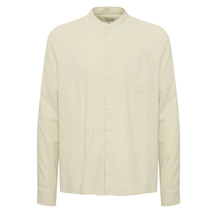 Solid - Solid - Allan linen china shirt | Skjorte Oatmeal Solid - Solid - Allan linen china shirt | Skjorte Oatmeal