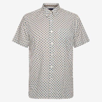 Signal - Signal - Pingo print slub shirt | K/Æ Skjorte Hazel Brown