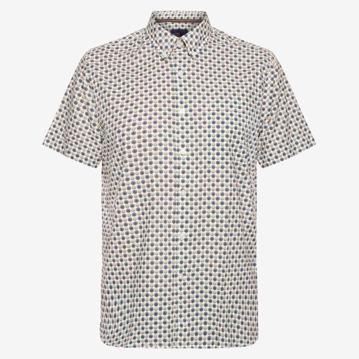 Signal - Signal - Pingo print slub shirt | K/Æ Skjorte Hazel Brown