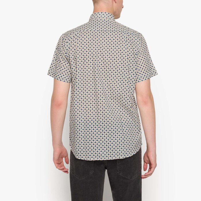 Signal - Signal - Pingo print slub shirt | K/Æ Skjorte Hazel Brown
