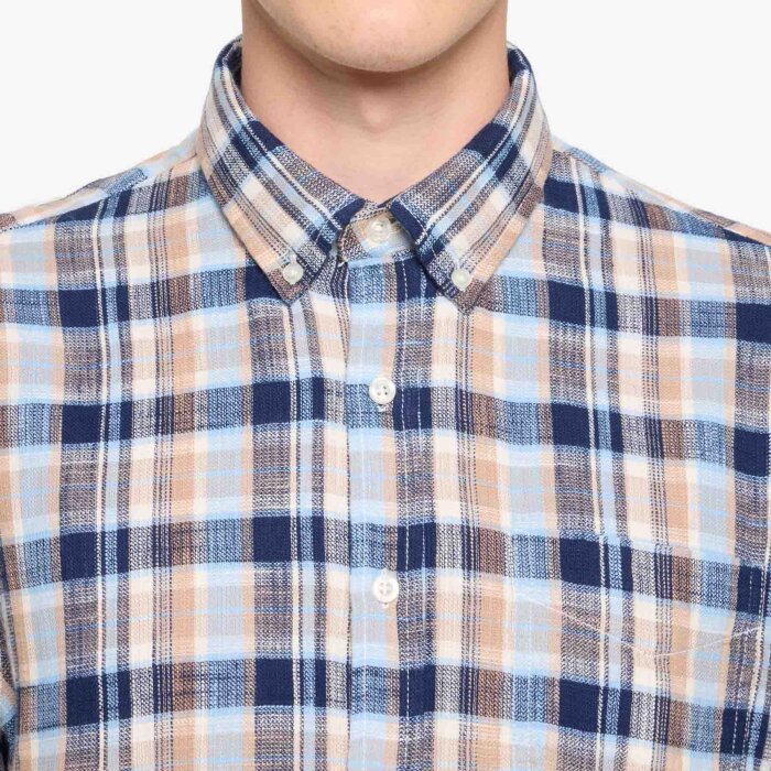 Signal - Signal - Pan waffle check shirt | K/Æ Skjorte Green Frosty