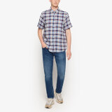 Signal - Signal - Pan waffle check shirt | K/Æ Skjorte Red Earth Signal - Signal - Pan waffle check shirt | K/Æ Skjorte Red Earth