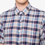 Signal - Signal - Pan waffle check shirt | K/Æ Skjorte Red Earth Signal - Signal - Pan waffle check shirt | K/Æ Skjorte Red Earth