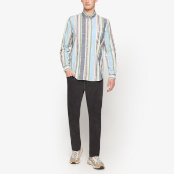 Signal - Signal - Pilu soft stripe shirt | Skjorte Blue Captain