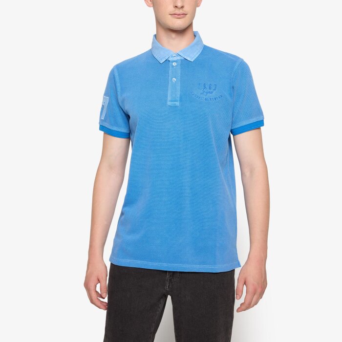 Signal - Signal - Oscar badge | Polo T-shirt Blue Slip Stream