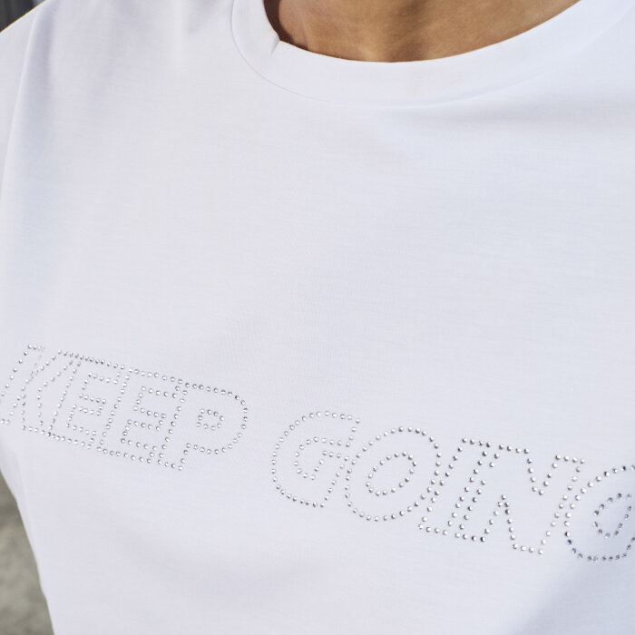 Sisters Point ( Dame ) - SISTERS POINT - HAYA-SS12 | T-SHIRT WHITE SILVER