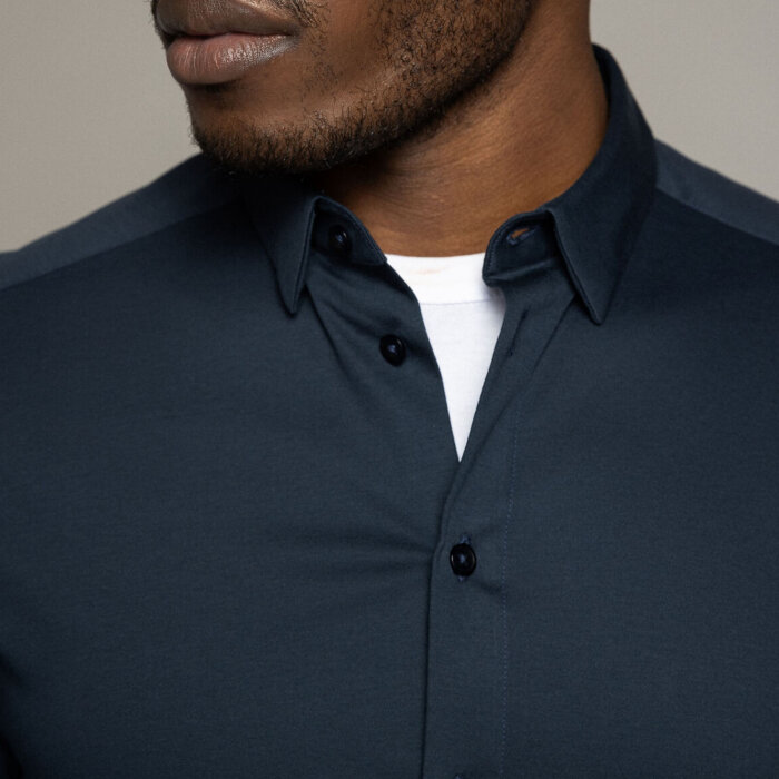 Mos Mosh Gallery - Mos Mosh - Marco crunch shirt | Skjorte Navy