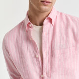 Gant - Gant - Linen stripe shirt | Skjorte Geranium Pink