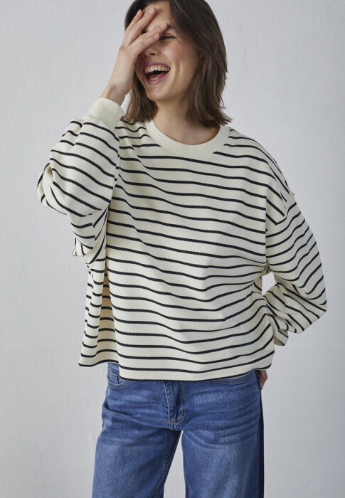 Sisters Point ( Dame ) - SISTERS POINT - ELISO | SWEATSHIRT CREAM BLACK