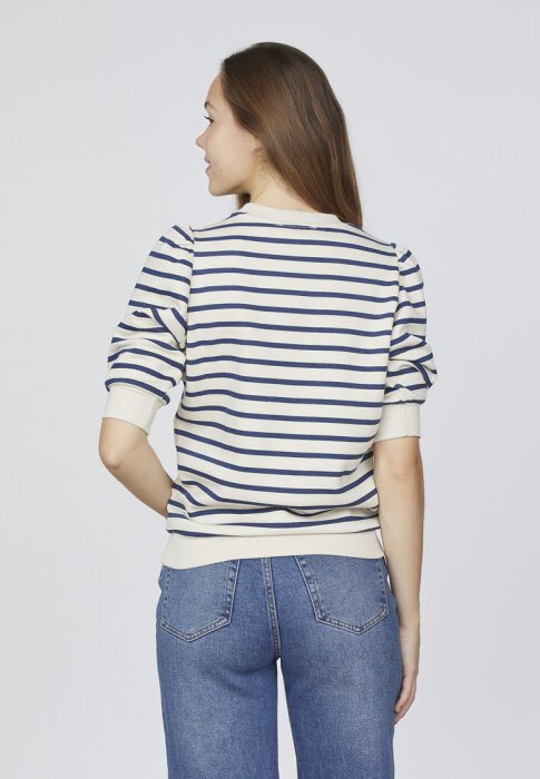 Sisters Point ( Dame ) - SISTERS POINT - NEW.PEVA-PUFF.SS | SWEATSHIRT MIDNIGHT STRIPE