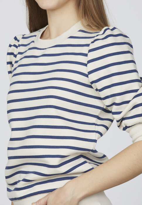 Sisters Point ( Dame ) - SISTERS POINT - NEW.PEVA-PUFF.SS | SWEATSHIRT MIDNIGHT STRIPE