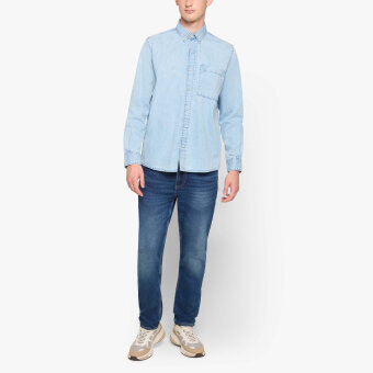 Signal - Signal - Per denim shirt | Skjorte Blue Light Chambrey