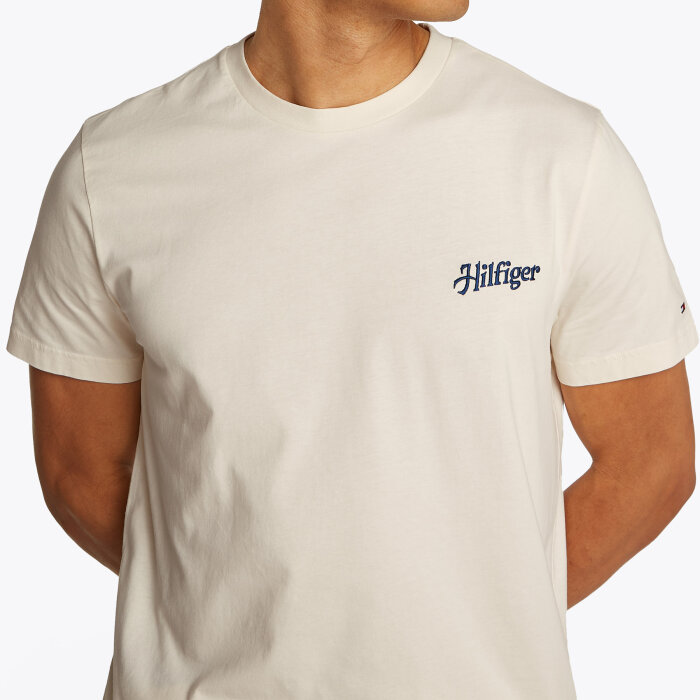 Tommy Hilfiger  - Tommy Hilfiger - Summer photo tee | T-shirt Ivory Petal