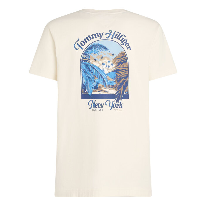 Tommy Hilfiger  - Tommy Hilfiger - Summer photo tee | T-shirt Ivory Petal