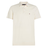 Tommy Hilfiger  - Tommy Hilfiger - Cotton knitted polo | Polo T-shirt Ivory Petal