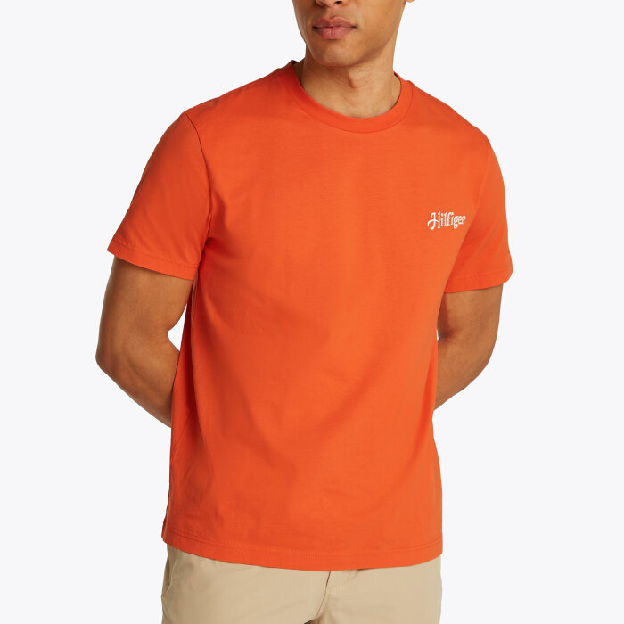 Tommy Hilfiger  - Tommy Hilfiger - Summer photo tee | T-shirt Brilliant Orange